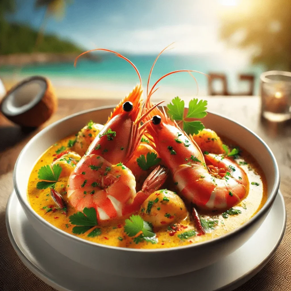 cari de crevettes au lait de coco