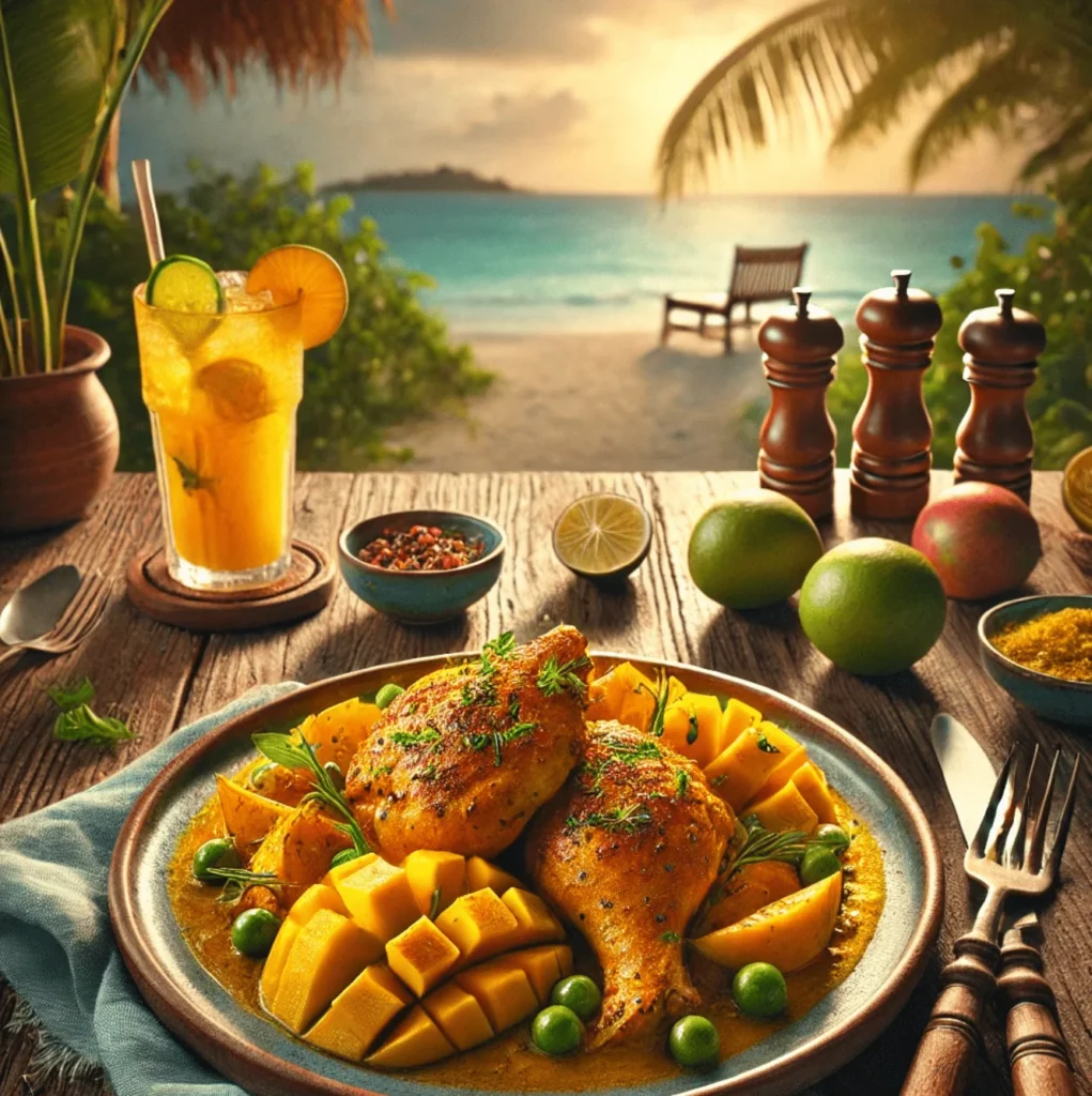 colombo de poulet à la mangue