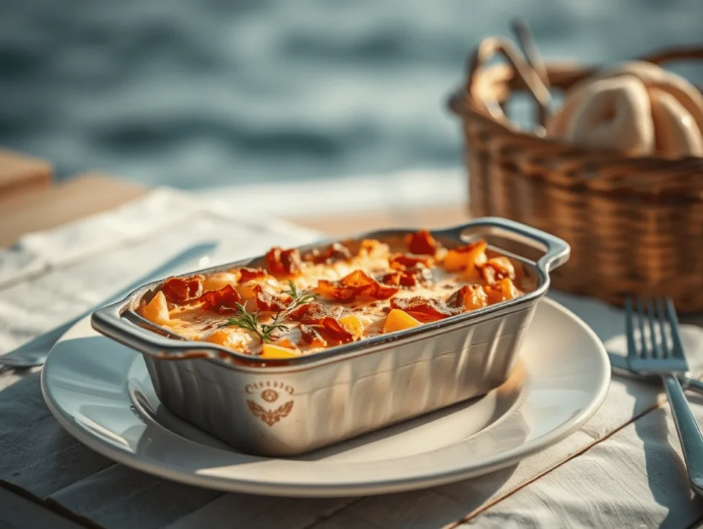 recette de gratin de chou rave aux lardons 