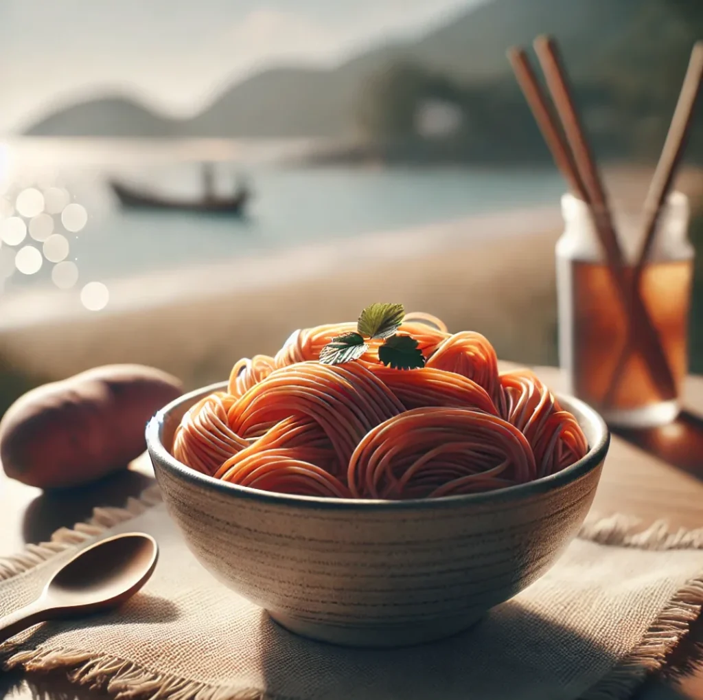 la recette des nouilles patates douce