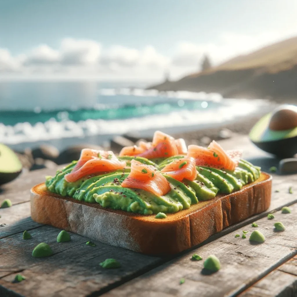 toast avocat et saumon par petit cocotier