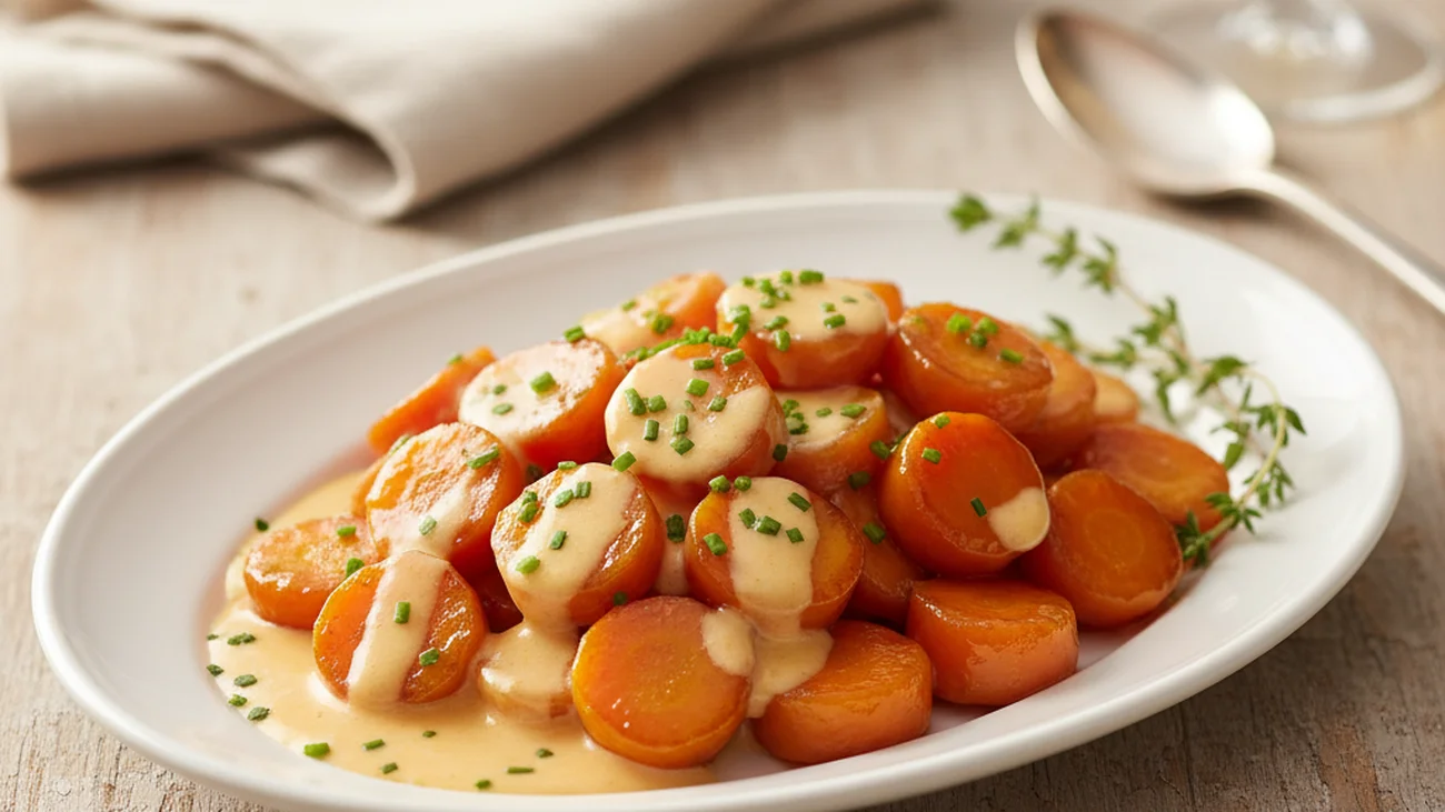 Carottes glacées à la crème : le légume du quotidien en garniture de grand restaurant