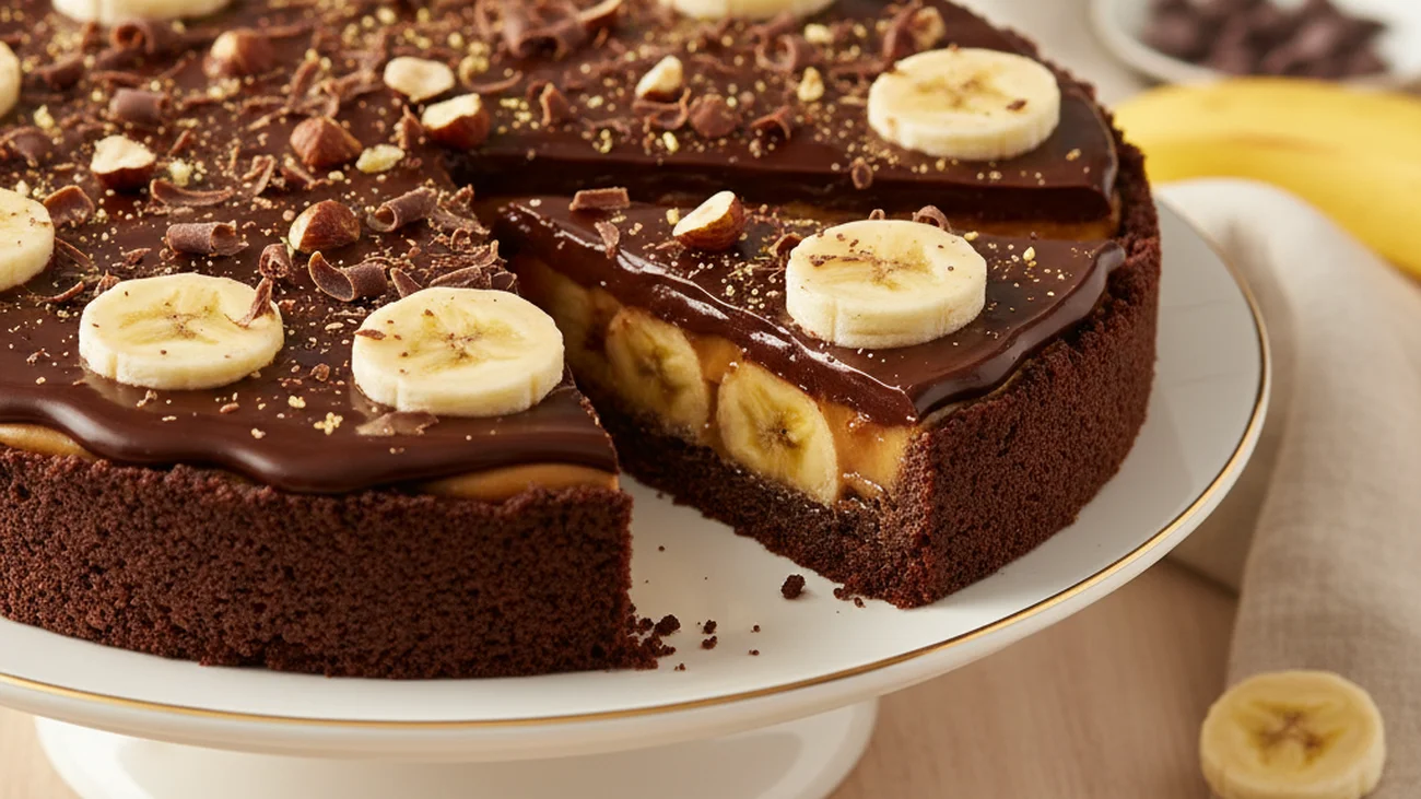 Cette tarte banane-chocolat ultra gourmande se prépare sans four et bluffera tout le monde