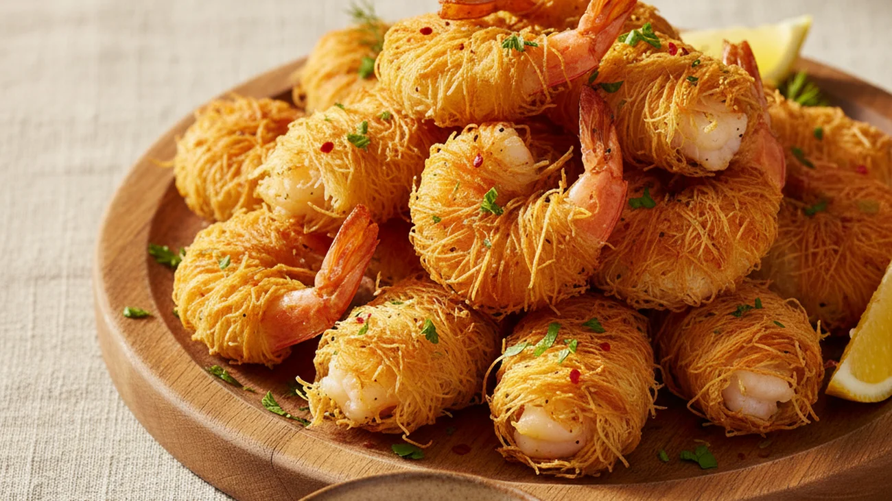 Crevettes Kadaïf : La Recette Croustillante Qui Transforme Vos Apéros en Événement