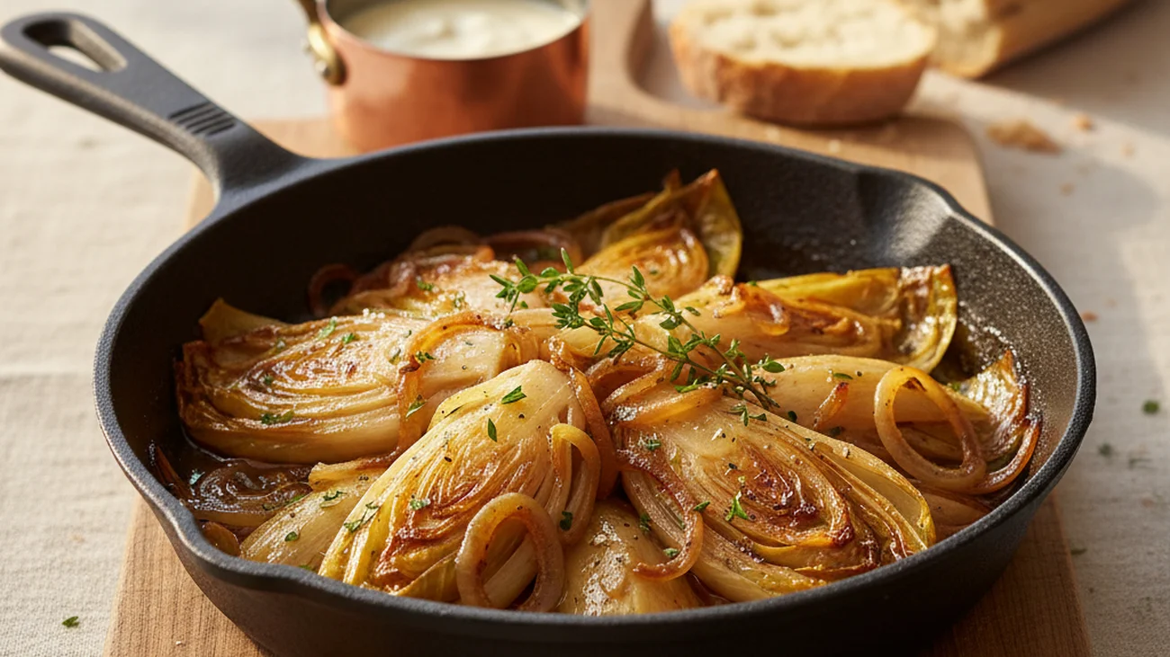 Endives Braisées aux Oignons : Comment Transformer Ce Légume Boudé en Vrai Délice