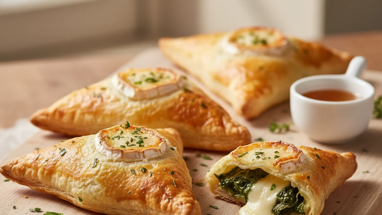 Feuilletés chèvre-épinards