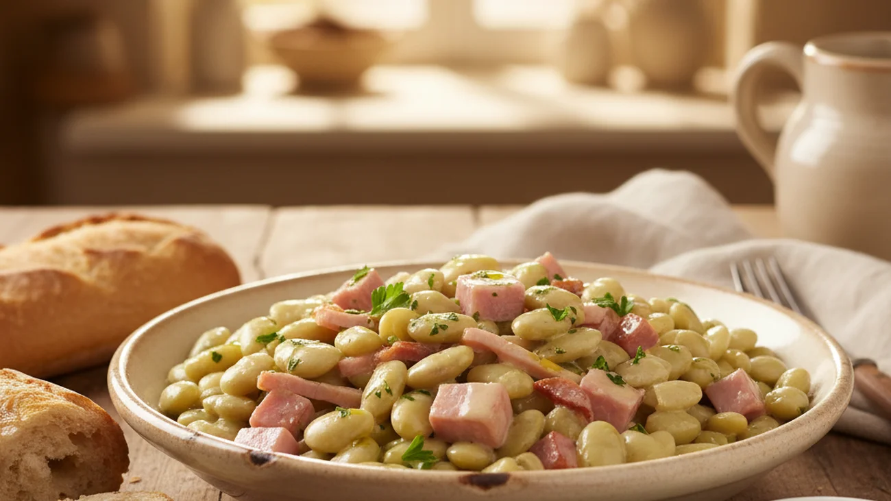 Flageolets à la Crème et au Jambon : Le Plat Simple et Savoureux Qu'on Réclame Dès le Lendemain