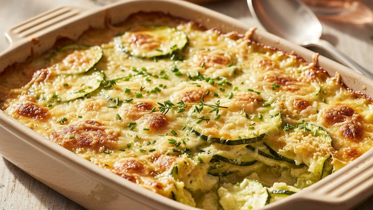 Gratin de Courgettes à la Crème : Le Plat d'Été Doré et Onctueux Que Tout le Monde Réclame