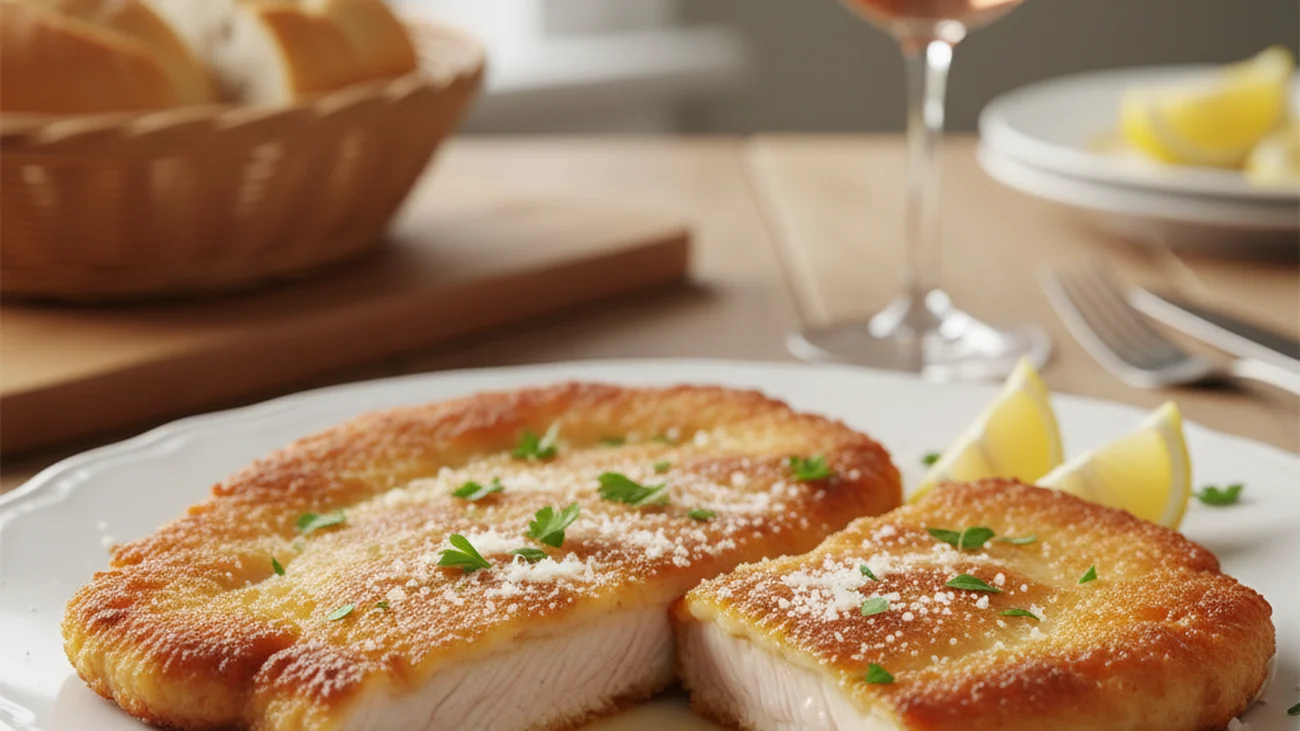 La vraie escalope milanaise : panée au parmesan, juteuse dedans et dorée dehors
