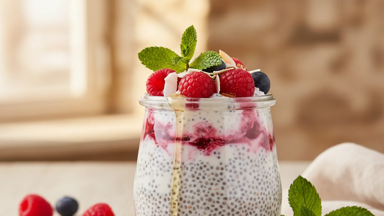 Lait de coco aux graines de chia : le pudding qui fait croire que vous mangez sainement