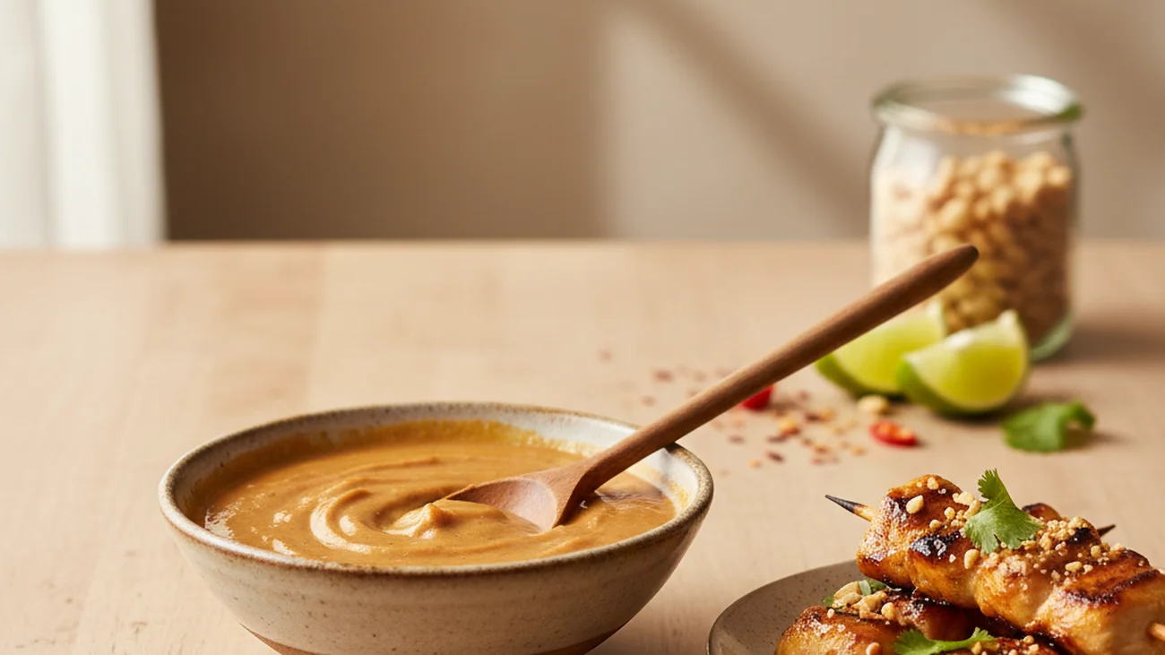 Sauce Satay Maison : Le Secret en 5 Min qui Rend N'importe Quel Plat Inoubliable