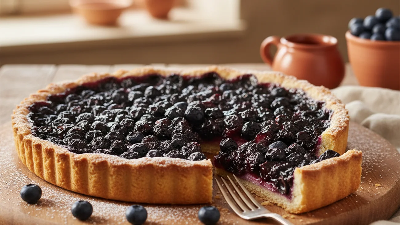 Tarte aux myrtilles des Pyrénées