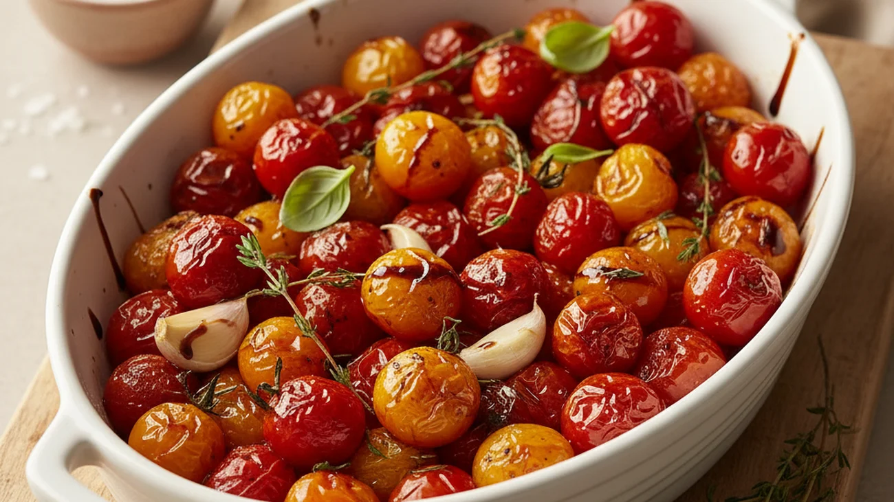 Tomates Cerises Confites au Four : Le Condiment qui Transforme Absolument Tout
