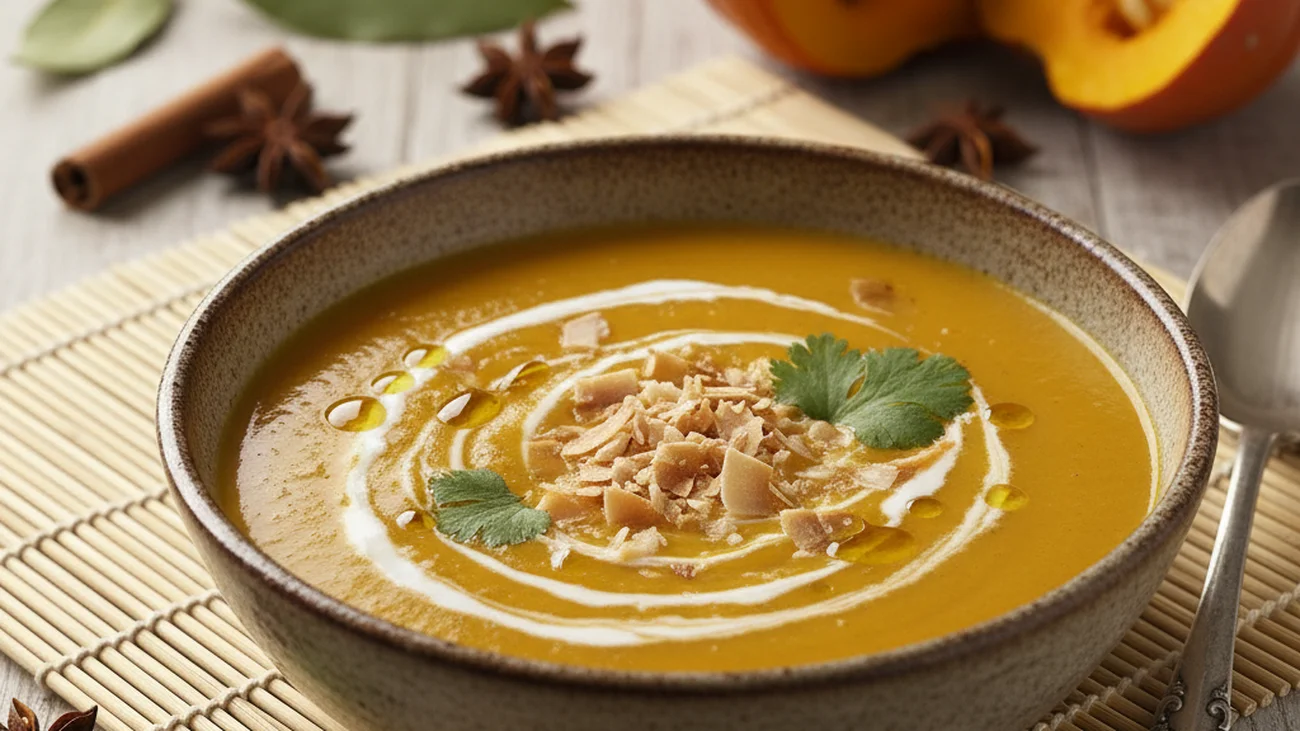 Velouté Potiron-Coco : La Soupe Réconfortante Qui Sent Bon les Îles en Automne